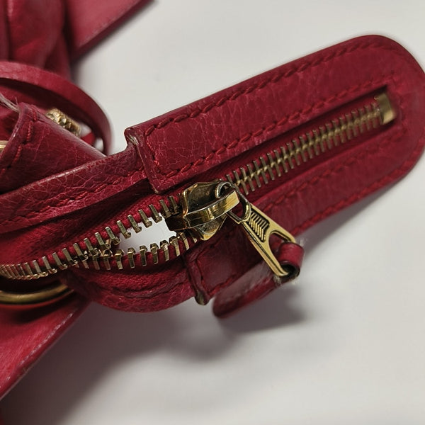 Classic City Small Lambskin Red