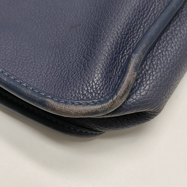 Calfskin Top Handle Bag Blue