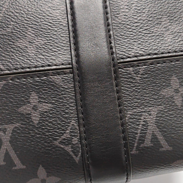 KEEPALL Monogram Coated Canvas Black