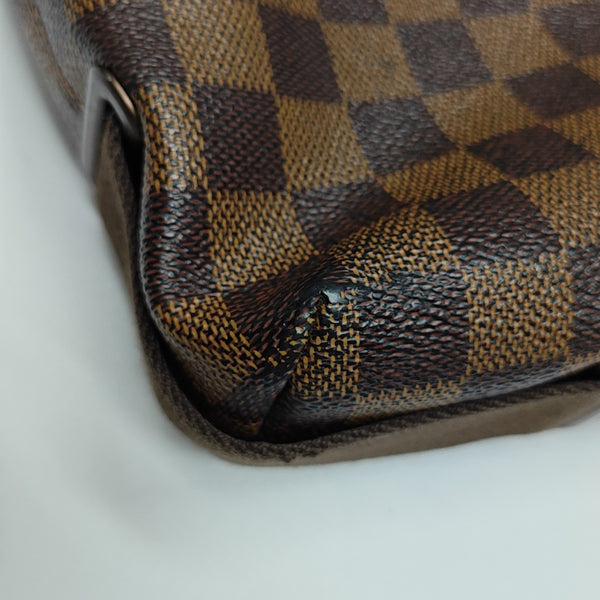 BROOKLYN MM Damier Ebene Coated Canvas Brown