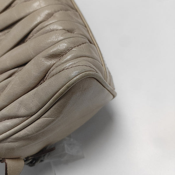 Matelassé Quilted Calfskin Beige
