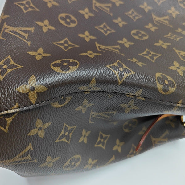MONTAIGNE MM Monogram Coated Canvas Brown