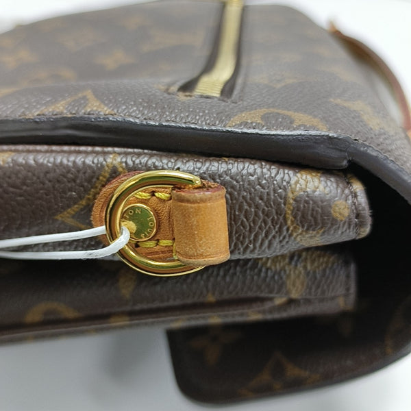 MÉTIS MM Monogram Coated Canvas Brown