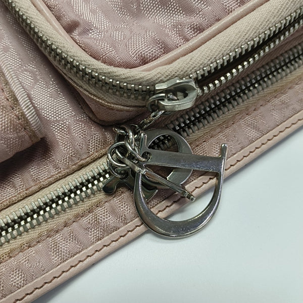 Oblique Canvas Belt Bag Pink