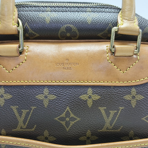 DEAUVILLE Monogram Coated Canvas Brown