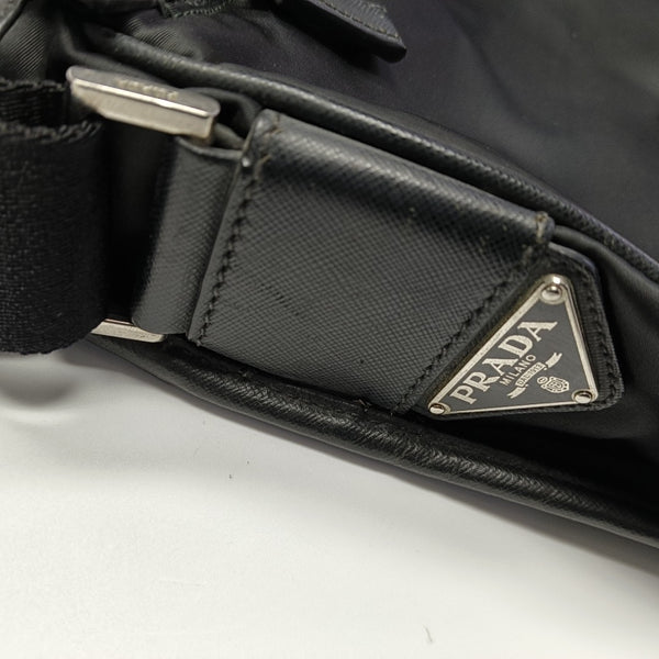 Nylon Shoulder Bag Black