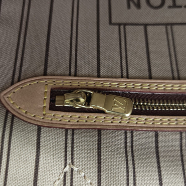 NEVERFULL MM Monogram Coated Canvas Brown