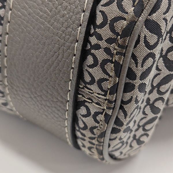 Monogram Canvas Top Handle Bag Gray
