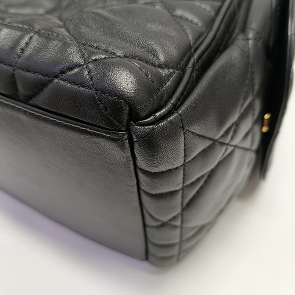 Cannage Lambskin Shoulder Bag Black