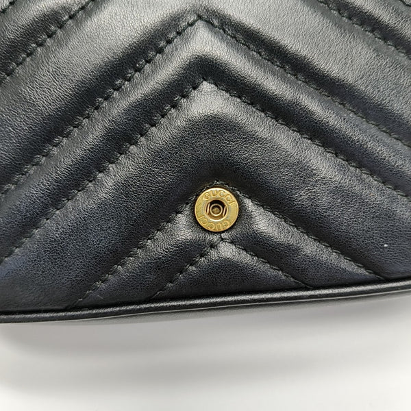 GG Marmont Mini Quilted Calfskin Black