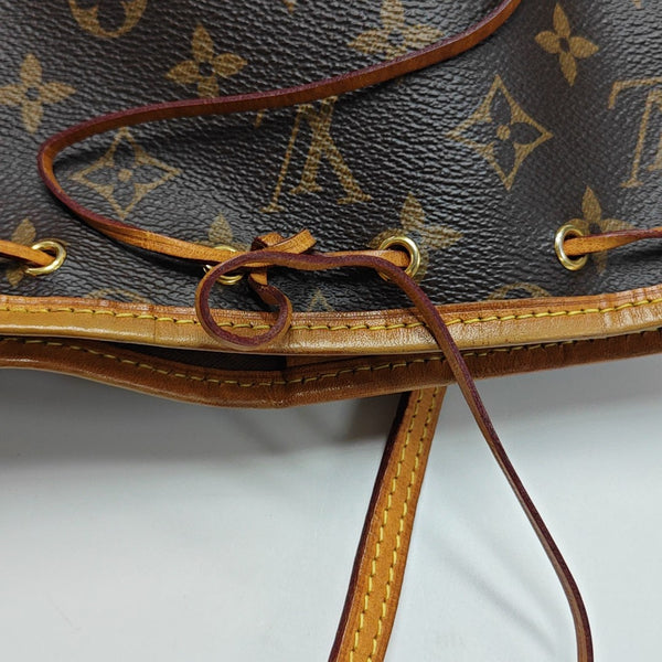 NÉONOÉ Nano Monogram Coated Canvas Brown