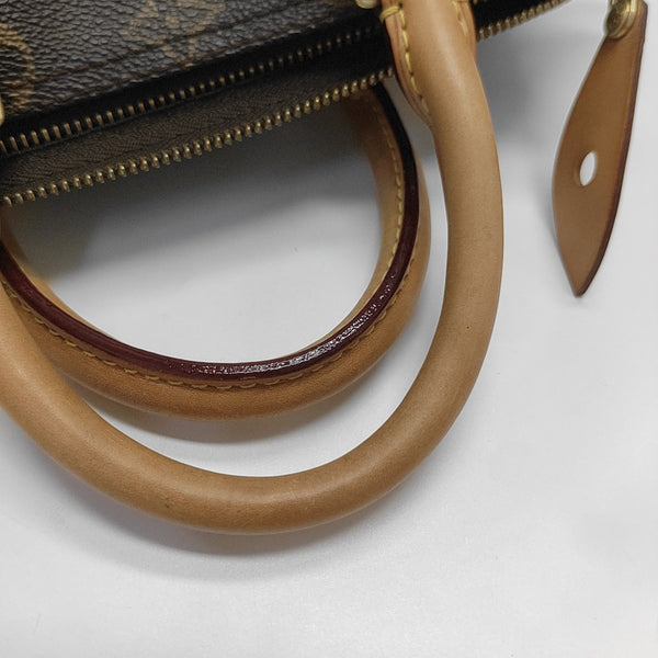 SPEEDY 25 Monogram Coated Canvas Brown