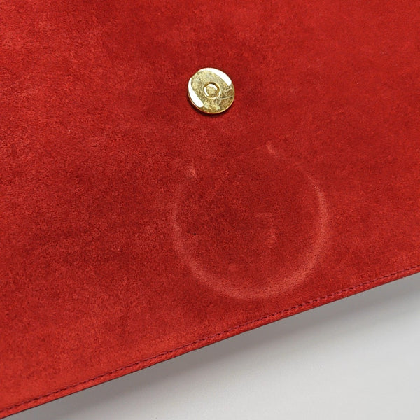 GG Ring Medium Suede Red