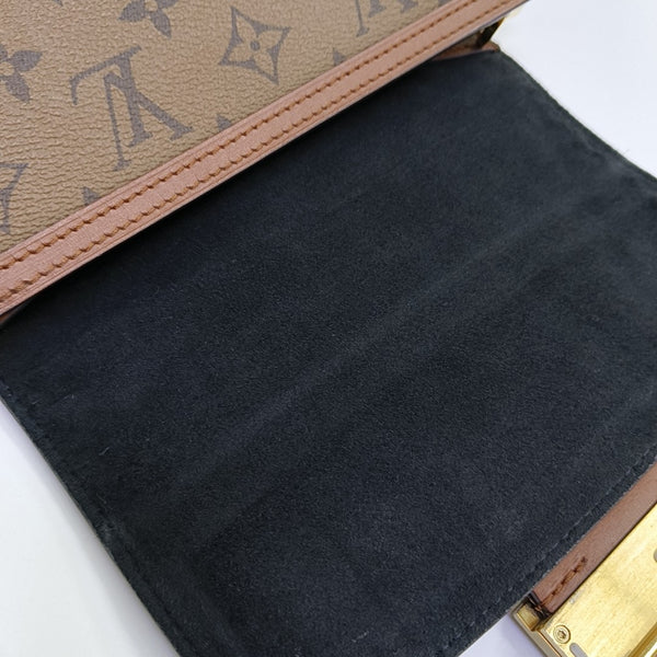 DAUPHINE Mini Monogram Coated Canvas Brown