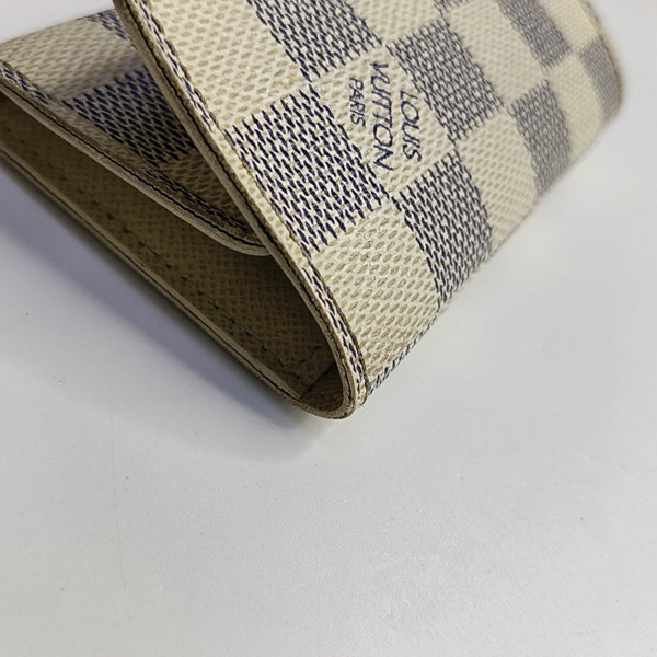 Damier Azur Coated Canvas Key Pouch White