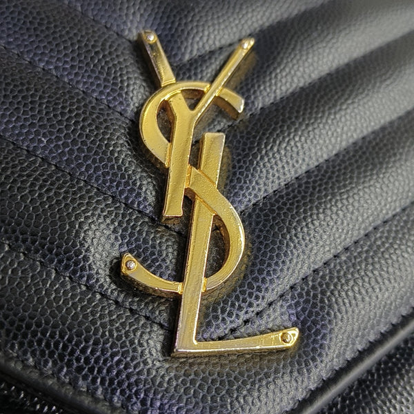 MONOGRAM Medium Quilted Calfskin Black