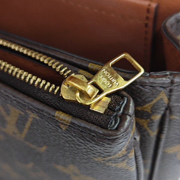 MARCEAU Monogram Coated Canvas Brown