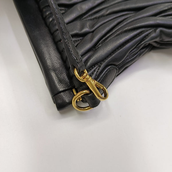 Lambskin Shoulder Bag Black