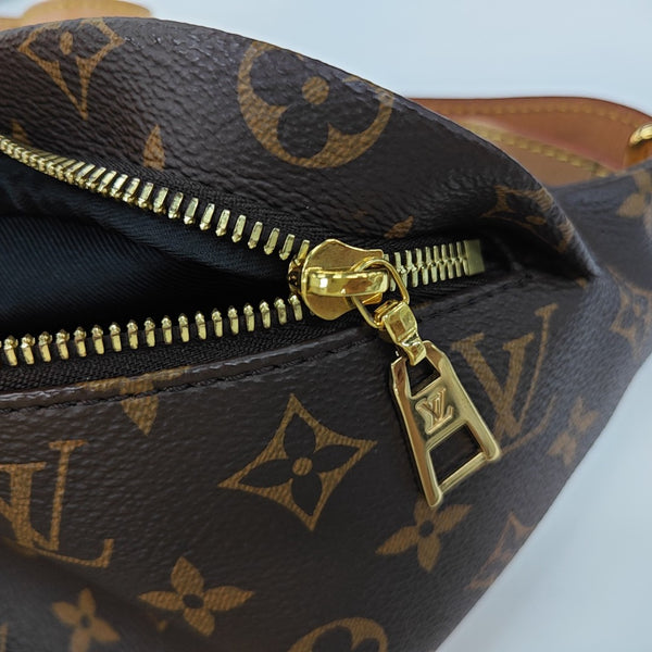 BUMBAG Monogram Coated Canvas Brown