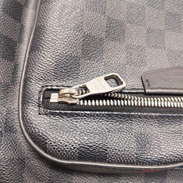 JOSH Damier Graphite Coated Canvas Gray