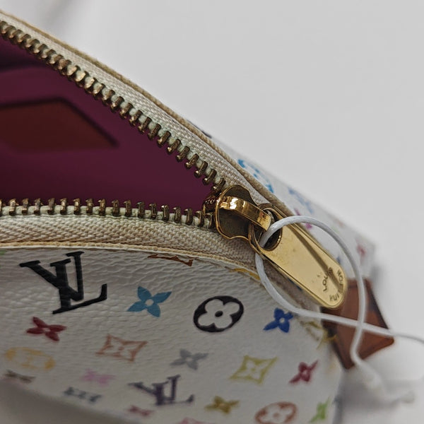LV × TM COSMETIC PM Monogram Coated Canvas White