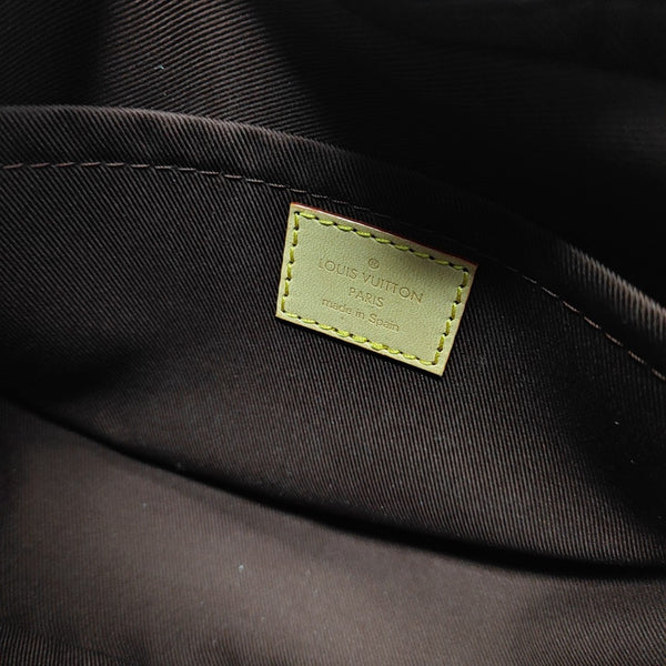 CROISSANT Monogram Coated Canvas Brown