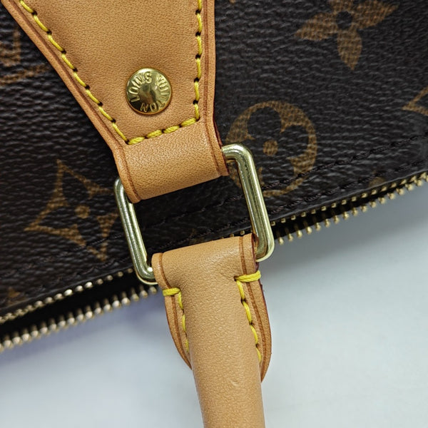 SPEEDY 30 Monogram Coated Canvas Brown