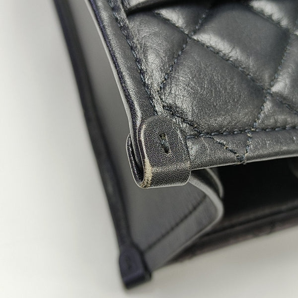 Quilted Calfskin Shoulder Bag Black