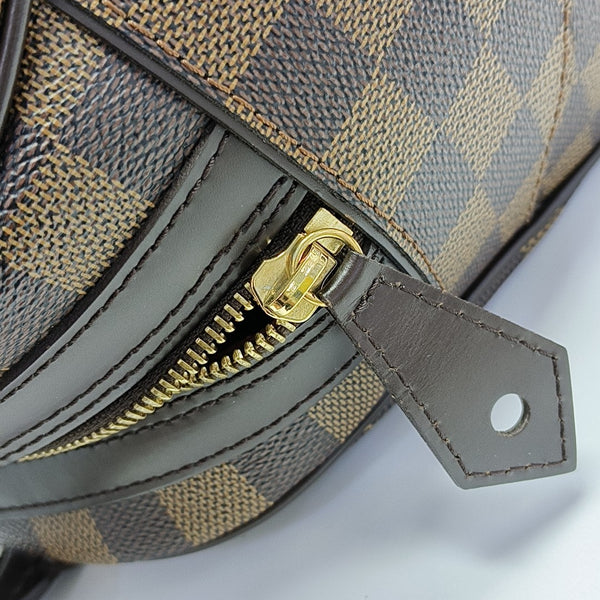 DUOMO Damier Ebene Coated Canvas Brown