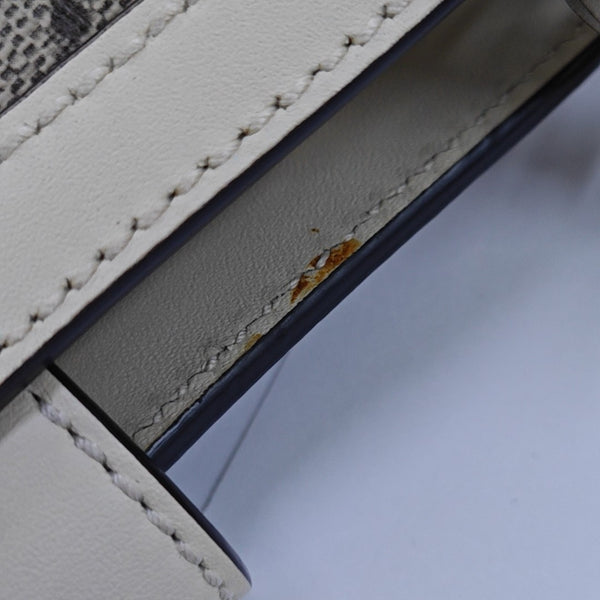 Padlock Small Monogram Coated Canvas Beige