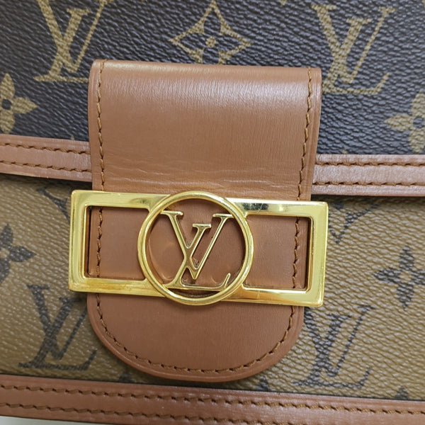 DAUPHINE Mini Monogram Coated Canvas Brown