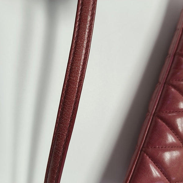 Quilted Lambskin Shoulder Bag Pink