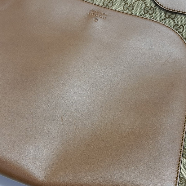 Monogram Canvas Shoulder Bag Brown