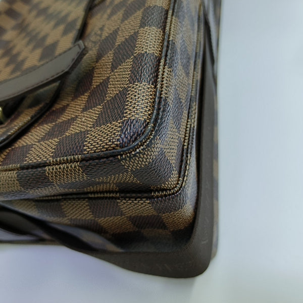 BROADWAY Damier Ebene Coated Canvas Brown