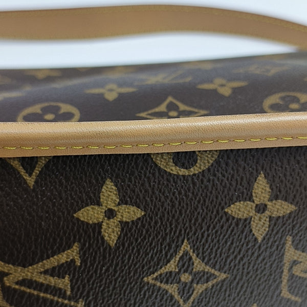 DIANE Monogram Coated Canvas Brown