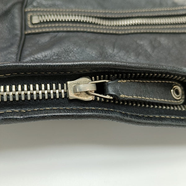 Monogram Calfskin Tote Bag Black