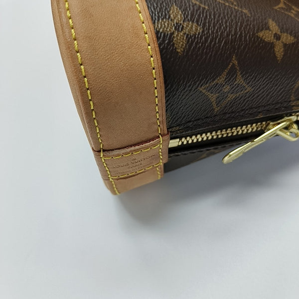 ALMA BB Monogram Coated Canvas Brown