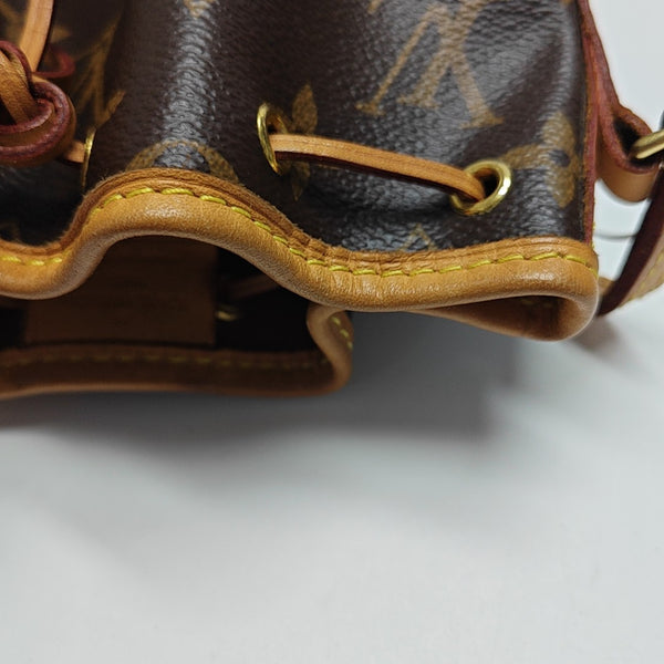 NÉONOÉ Nano Monogram Coated Canvas Brown