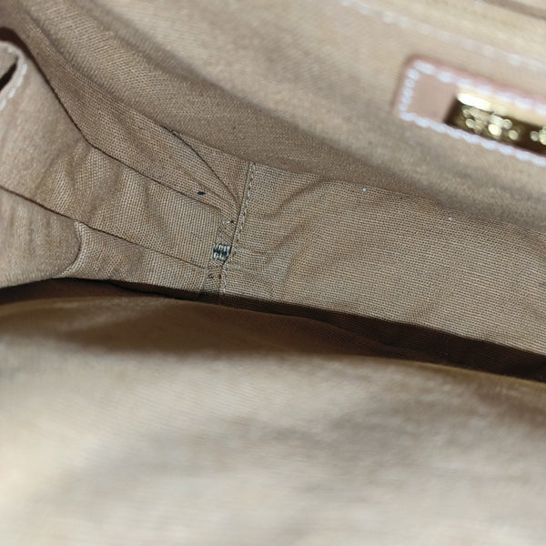 Calfskin Shoulder Bag Brown