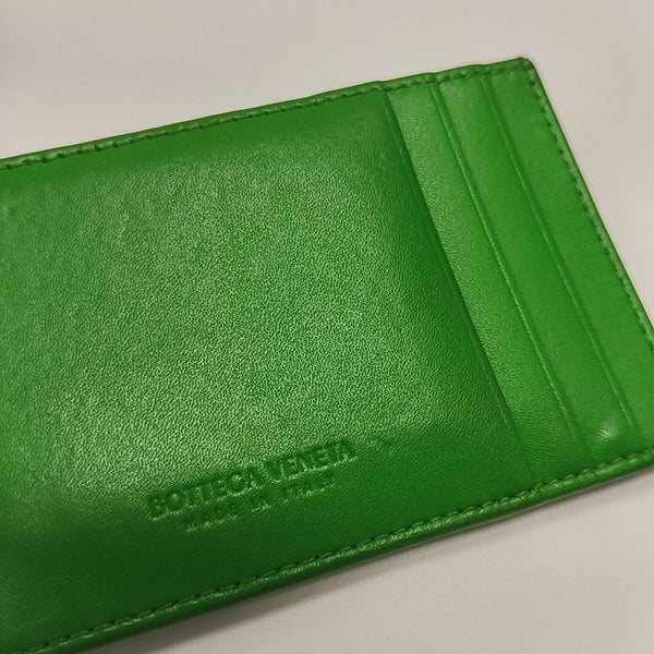 Calfskin Card Holder Green