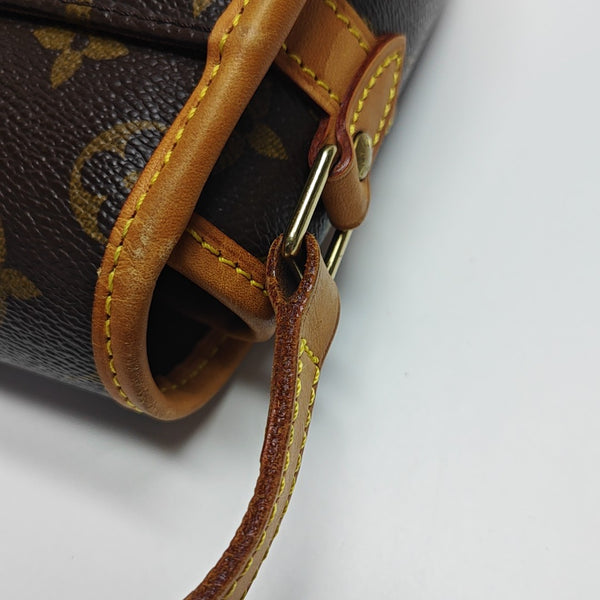 SOLOGNE PM Monogram Coated Canvas Brown
