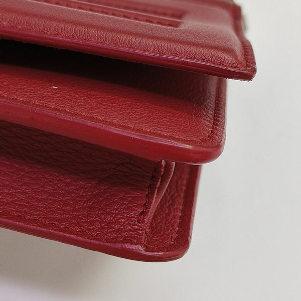 Tube Quilted Calfskin Red