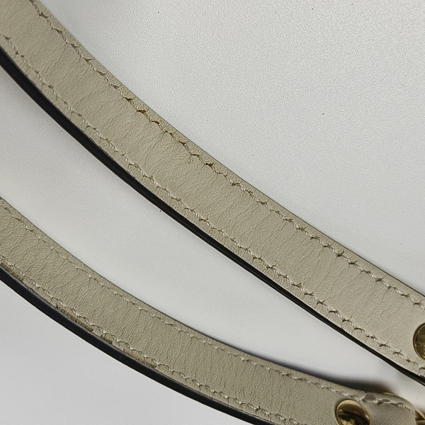 Padlock Small Monogram Coated Canvas Beige