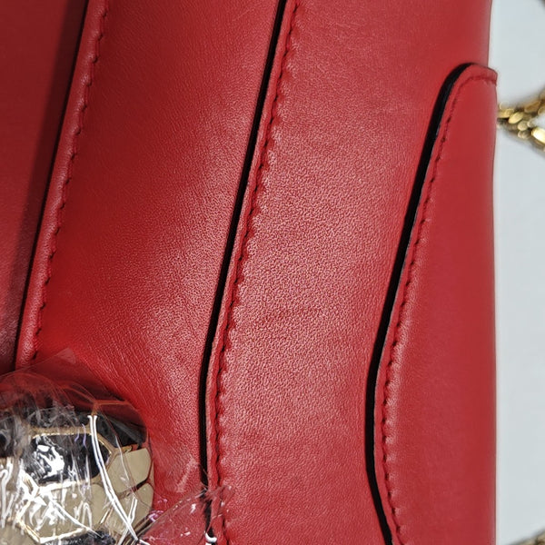 SERPENTI FOREVER Small Calfskin Red