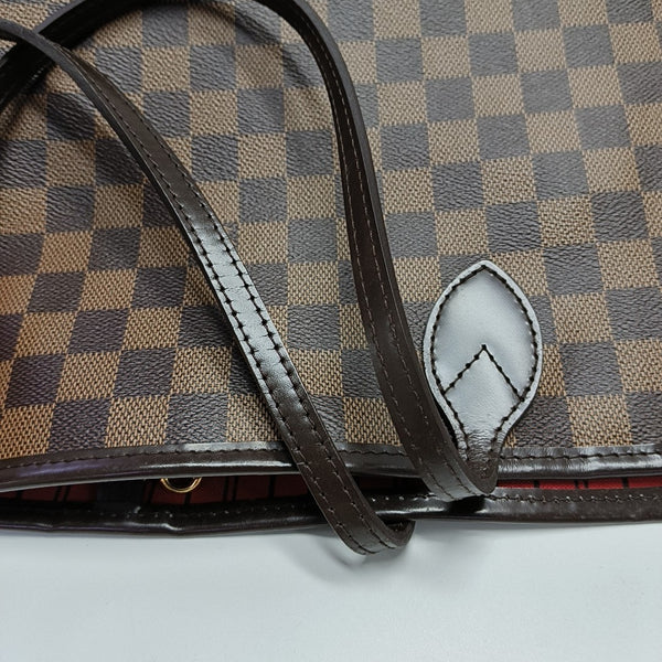 NEVERFULL MM Damier Ebene Coated Canvas Brown