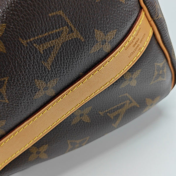 SPEEDY 25 Monogram Coated Canvas Brown