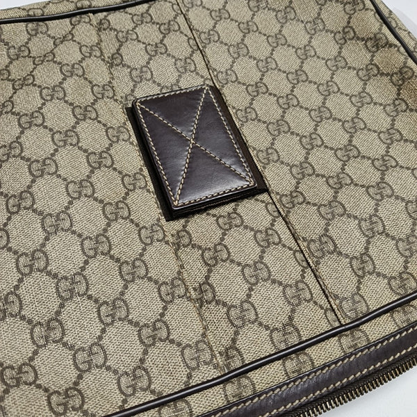 Monogram Coated Canvas Crossbody Bag Beige