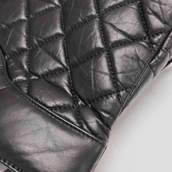 CHANEL 31 Large Quilted Calfskin Black