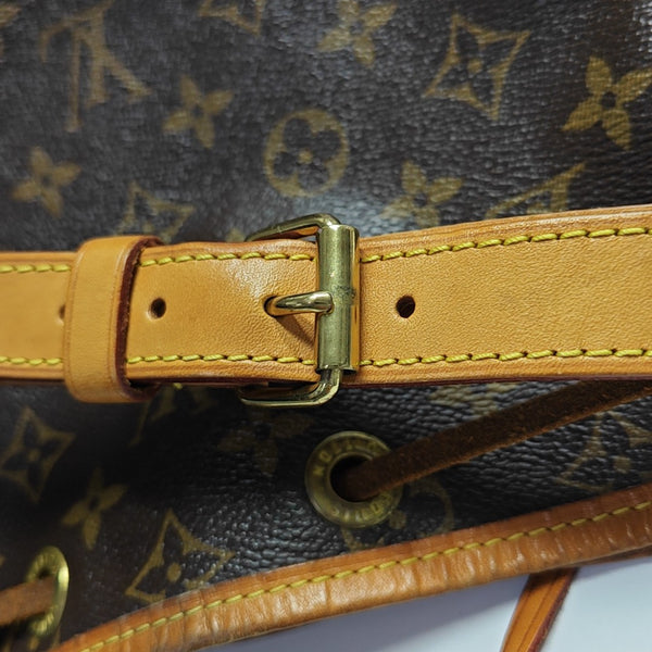 NOÉ MM Monogram Coated Canvas Brown