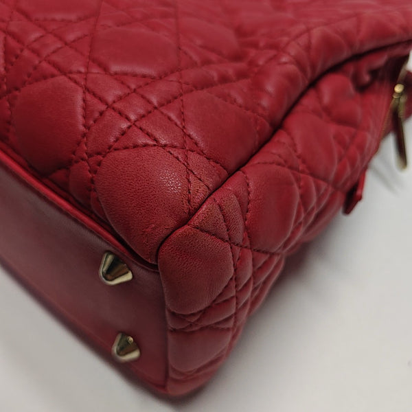 Dior Soft Cannage Lambskin Red